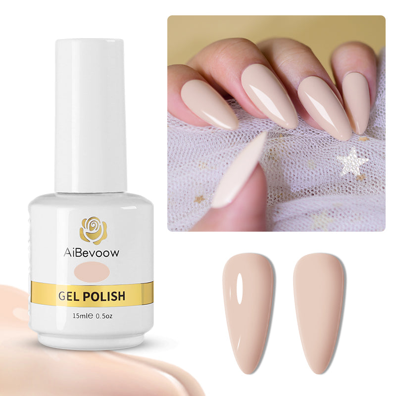 Cuti Color Series 15ml Gel Nail Polish, Gel Polish Set Soak Off LED Long-Wear Mirror Shine Essential Nail Gel Salon Manicure Design DIY at Home, 0.5 Fluid Ounces 15mlx1