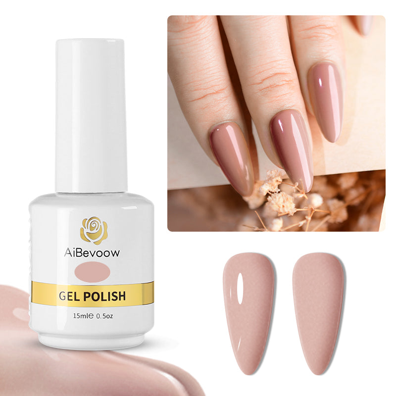 Cuti Color Series 15ml Gel Nail Polish, Gel Polish Set Soak Off LED Long-Wear Mirror Shine Essential Nail Gel Salon Manicure Design DIY at Home, 0.5 Fluid Ounces 15mlx1