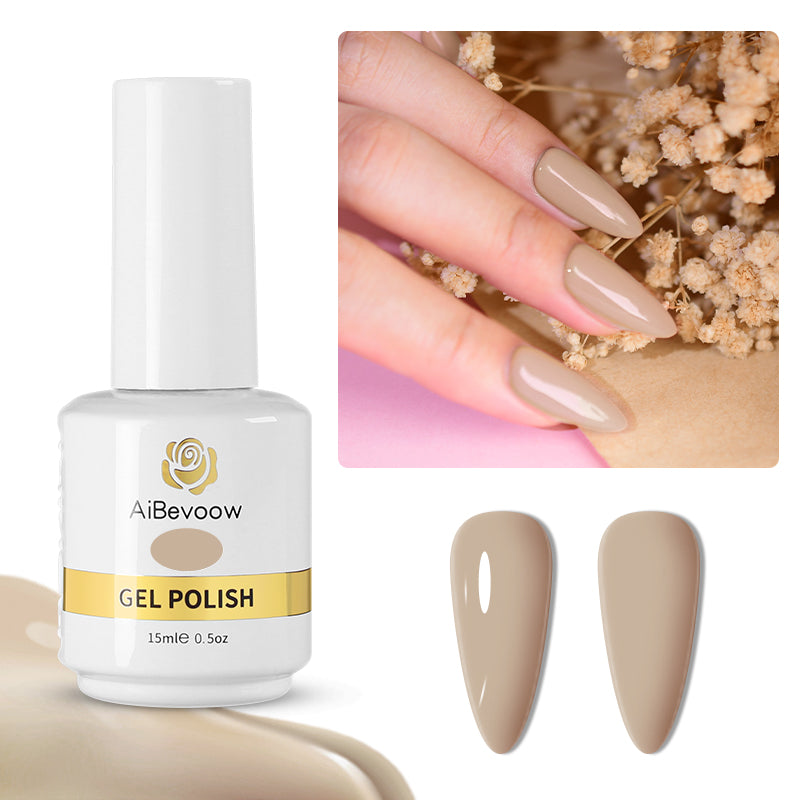 Cuti Color Series 15ml Gel Nail Polish, Gel Polish Set Soak Off LED Long-Wear Mirror Shine Essential Nail Gel Salon Manicure Design DIY at Home, 0.5 Fluid Ounces 15mlx1