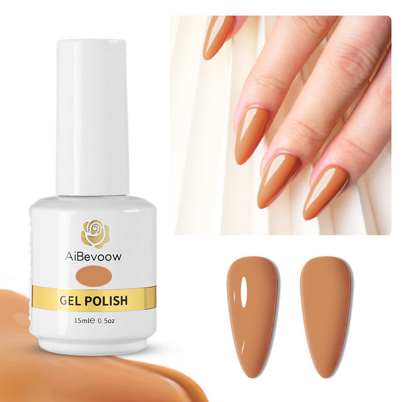 Cuti Color Series 15ml Gel Nail Polish, Gel Polish Set Soak Off LED Long-Wear Mirror Shine Essential Nail Gel Salon Manicure Design DIY at Home, 0.5 Fluid Ounces 15mlx1