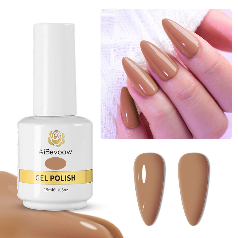 Cuti Color Series 15ml Gel Nail Polish, Gel Polish Set Soak Off LED Long-Wear Mirror Shine Essential Nail Gel Salon Manicure Design DIY at Home, 0.5 Fluid Ounces 15mlx1