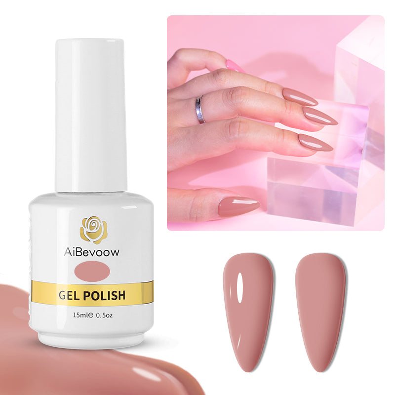 Cuti Color Series 15ml Gel Nail Polish, Gel Polish Set Soak Off LED Long-Wear Mirror Shine Essential Nail Gel Salon Manicure Design DIY at Home, 0.5 Fluid Ounces 15mlx1