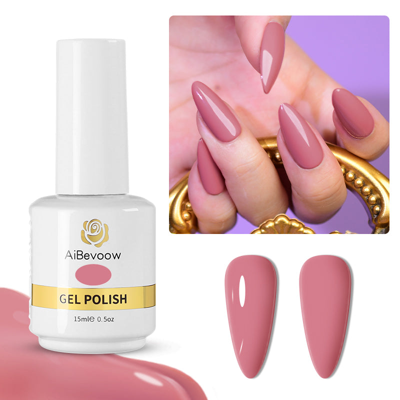 Cuti Color Series 15ml Gel Nail Polish, Gel Polish Set Soak Off LED Long-Wear Mirror Shine Essential Nail Gel Salon Manicure Design DIY at Home, 0.5 Fluid Ounces 15mlx1