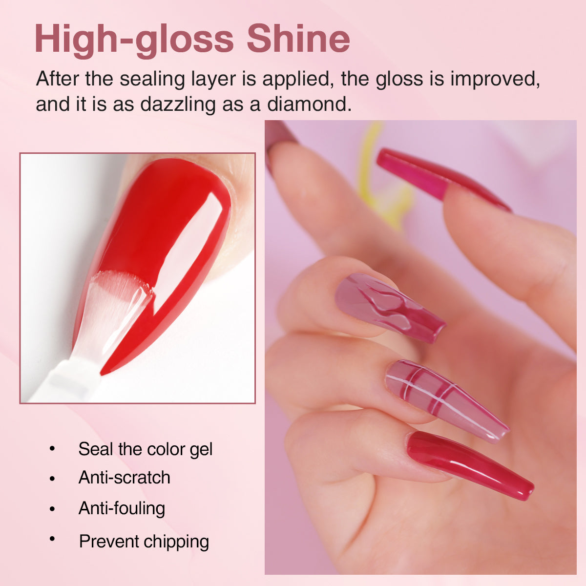 3 pcs Builder Nail Gel Set - Including Base Coat, No Wipe Top Coat And 15ML Builder Nail Gel For Nail Extension, Nail Repair, Reinforcement Nail Art Design Easy To Use
