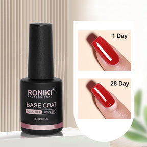 2pcs 0.34oz Long-Lasting Gel Nail Polish With Clear Base And Top Coat For High Gloss Finish Gel Polish