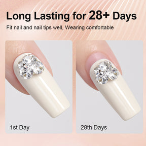 AiBevoow Rhinestone Glue, Nail Design Adhesive Super Sticky Rhinestone Glue, Nail Ornament Adhesive Drill Glue, Non-flowing Glue For Nail Art DIY Nail 5g