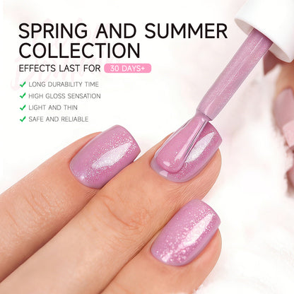Aibevoow Gel Nail Polish Set 6Pcs Pastel Gel Polish Rainbow Colors Kit Soak off UV Spring Summer Ice Cream Varnish Nail Art Salon Manicure at Home(Pink Orange Yellow Green Blue Purple)