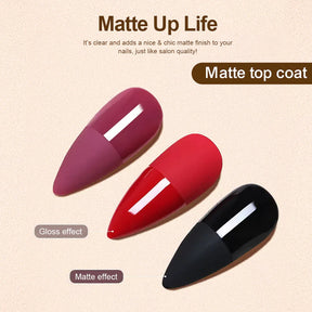 AiBevoow Base Coat And Top Coat Gel Polish Set:  Long Lasting, Soak Off LED Nail Lamp Gel Base Top Coat Glossy Shine Finish Nail Art Design Gifts For Women