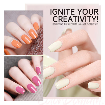 Aibevoow Pastel Gel Nail Polish Set Spring Summer Gel Polish Macaron Candy Sweet Color Gel Polish Pink Yellow White Colors Collection Nail Art Gift Box 15ML 6PCS