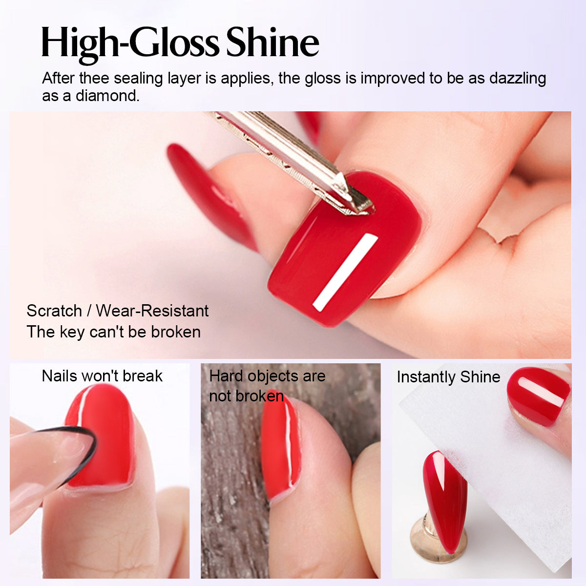 AiBevoow 3pcs Set Base Coat,Top Coat And Plant Dried Flower Cuticle Oil For Acrylic Powder And Gel Nail Polish