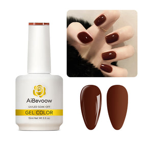AiBevoow 32 Color Series Gel Polish  - 15ML Soak Off LED/UV Gel Nail Polish for Long Lasting Mirror Shine | Salon Quality Manicure for DIY Nails at Home