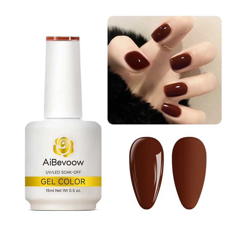 AiBevoow 32 Color Series Gel Polish  - 15ML Soak Off LED/UV Gel Nail Polish for Long Lasting Mirror Shine | Salon Quality Manicure for DIY Nails at Home