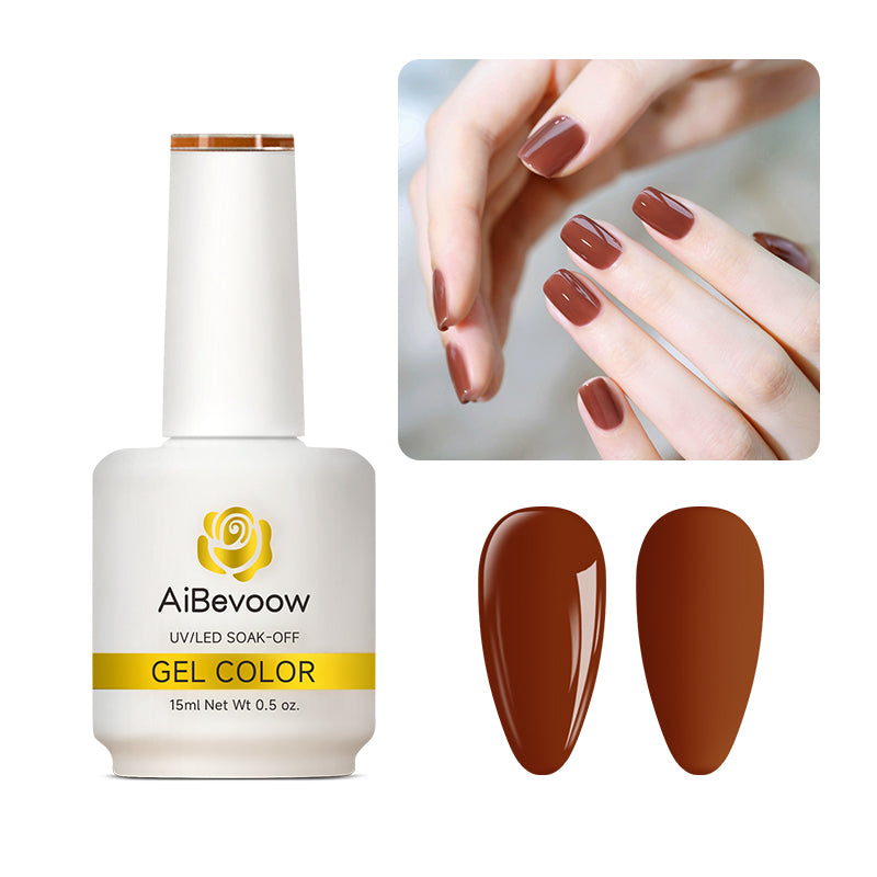 AiBevoow 32 Color Series Gel Polish  - 15ML Soak Off LED/UV Gel Nail Polish for Long Lasting Mirror Shine | Salon Quality Manicure for DIY Nails at Home