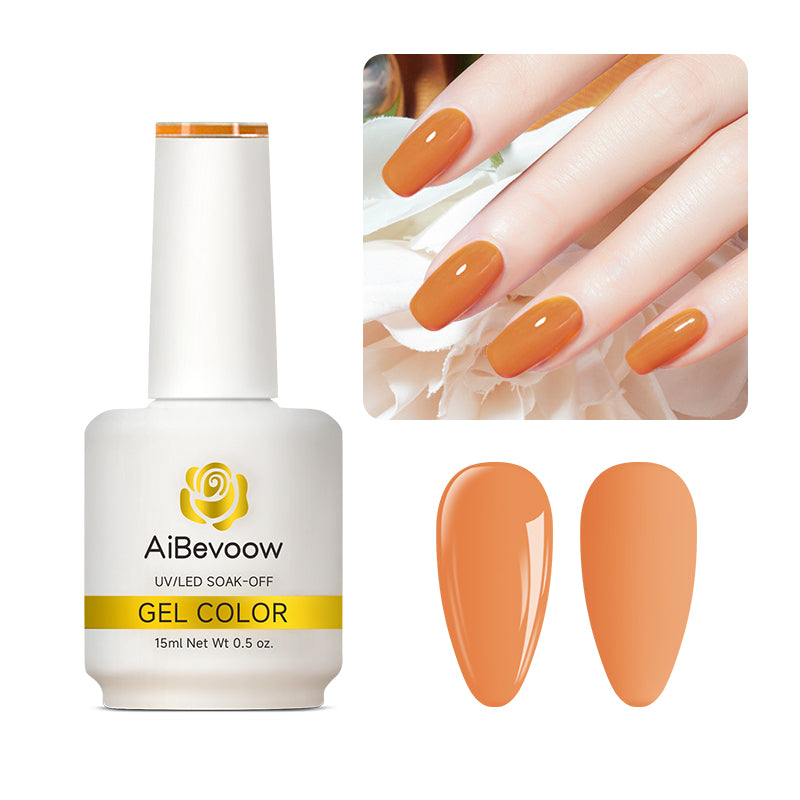 AiBevoow 32 Color Series Gel Polish  - 15ML Soak Off LED/UV Gel Nail Polish for Long Lasting Mirror Shine | Salon Quality Manicure for DIY Nails at Home