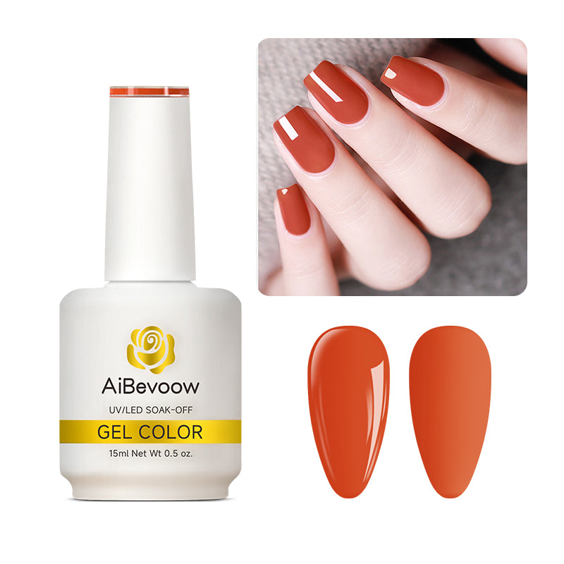 AiBevoow 32 Color Series Gel Polish  - 15ML Soak Off LED/UV Gel Nail Polish for Long Lasting Mirror Shine | Salon Quality Manicure for DIY Nails at Home