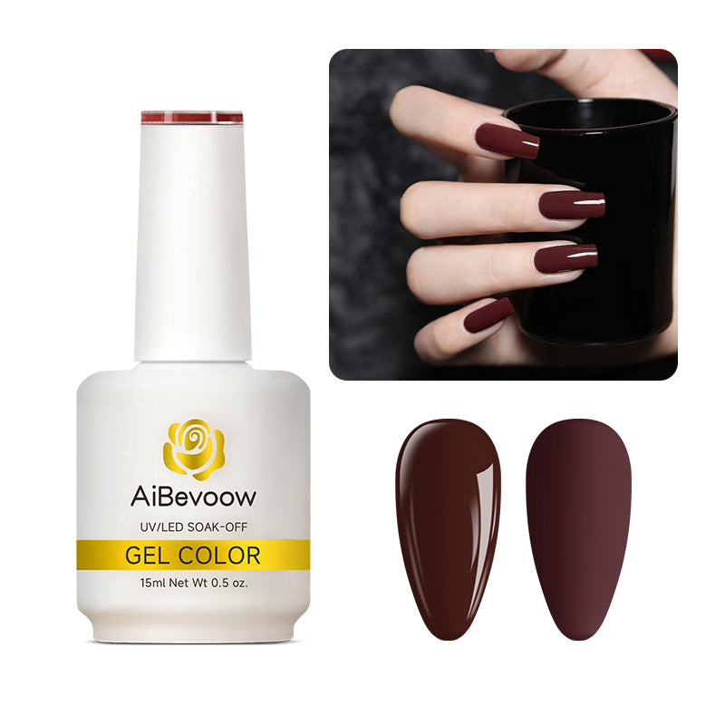 AiBevoow 32 Color Series Gel Polish  - 15ML Soak Off LED/UV Gel Nail Polish for Long Lasting Mirror Shine | Salon Quality Manicure for DIY Nails at Home