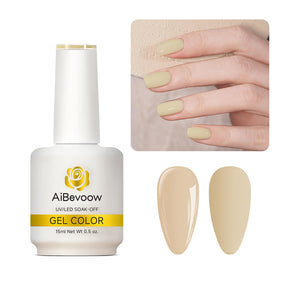 AiBevoow 32 Color Series Gel Polish  - 15ML Soak Off LED/UV Gel Nail Polish for Long Lasting Mirror Shine | Salon Quality Manicure for DIY Nails at Home