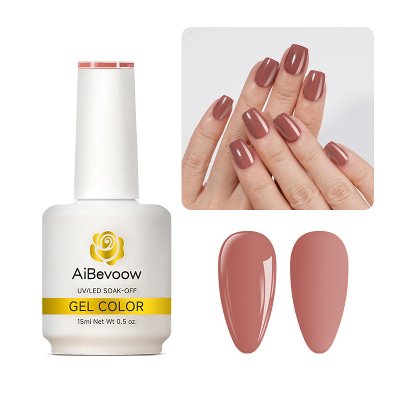 AiBevoow 32 Color Series Gel Polish  - 15ML Soak Off LED/UV Gel Nail Polish for Long Lasting Mirror Shine | Salon Quality Manicure for DIY Nails at Home