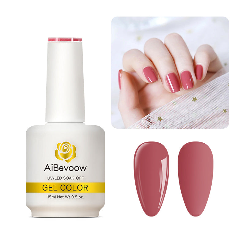 AiBevoow 32 Color Series Gel Polish  - 15ML Soak Off LED/UV Gel Nail Polish for Long Lasting Mirror Shine | Salon Quality Manicure for DIY Nails at Home