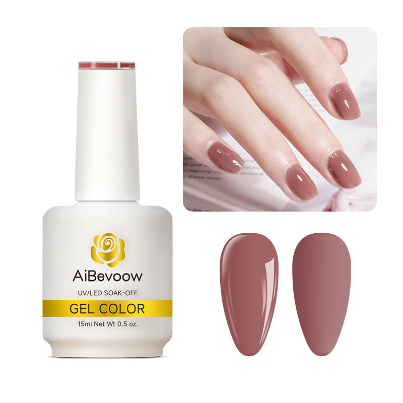 AiBevoow 32 Color Series Gel Polish  - 15ML Soak Off LED/UV Gel Nail Polish for Long Lasting Mirror Shine | Salon Quality Manicure for DIY Nails at Home