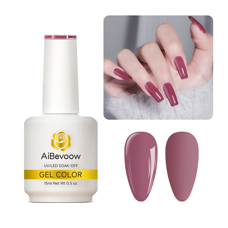 AiBevoow 32 Color Series Gel Polish  - 15ML Soak Off LED/UV Gel Nail Polish for Long Lasting Mirror Shine | Salon Quality Manicure for DIY Nails at Home