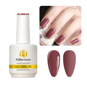 AiBevoow 32 Color Series Gel Polish  - 15ML Soak Off LED/UV Gel Nail Polish for Long Lasting Mirror Shine | Salon Quality Manicure for DIY Nails at Home